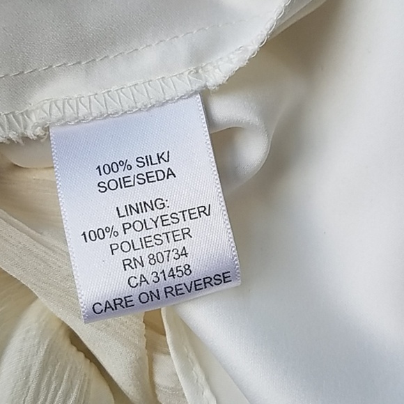 BCBGMaxazria ivory silk strapless dress Sz. 4 - Picture 8 of 8